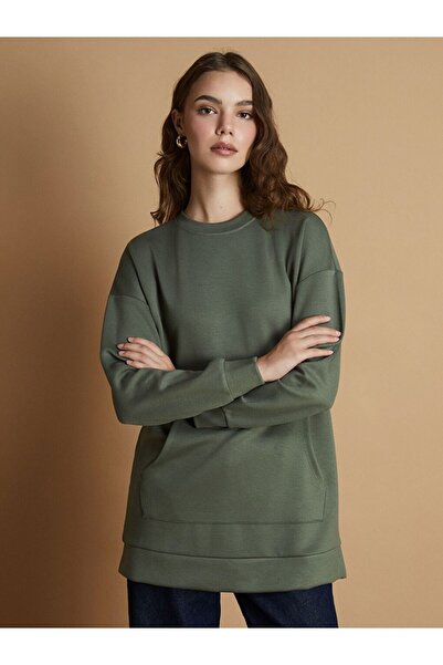 LC Waikiki Lcw Modest Crew Neck Women's Sweatshirt Tunic