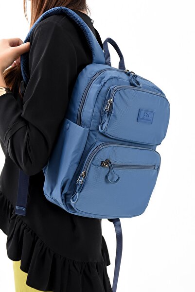 571 Collections Çanta Unisex Suya Dayanıklı Ultra Hafif Çok Bölmeli Orta Boy Sırt Çantası(Su Geçirmez, Notebook, Laptop)