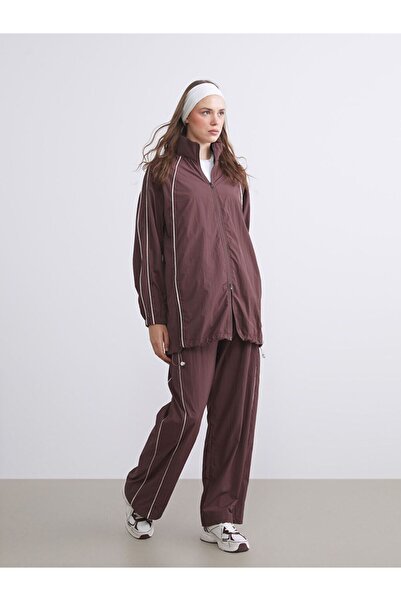 LC Waikiki Lcw Modest Stand Collar Oversize Women's Raincoat
