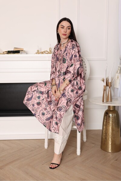 MEEMSEEN INDEPENDENT Elegant Pink Silk Kurta