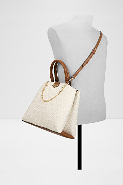 Aldo ASTRAEI - Geantă de umăr și de mână pentru femei, de lungime medie, albă, cu un singur compartiment, detașabilă, reglabilă bretea crossbody