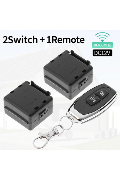 Choice20 2 switch 1 remote Remote Control RF433Mhz Wireless Light Switch DC 1...
