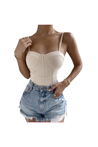 Fstyle Backless cami bodysuit is a unique body shape that can be used with clothes such as jeans, coats, etc.
