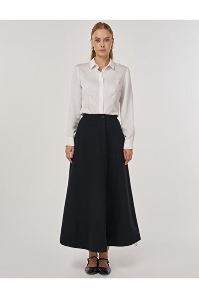 Kayra High Waist Bell Skirt Black