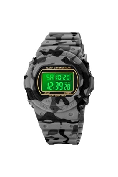 HALAMODO Men's Grey Waterproof Digital Sport Watch 6771GYCM