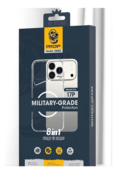 no markte جراب الحماية العسكري S-TOP متوافق مع iPhone 17 Pro