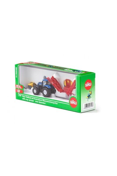 Siku Metal Model Vehicle N:1799 New Holland Tractor with Kverneland Model