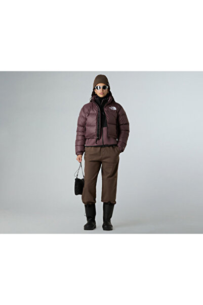 THE NORTH FACE W Nuptse Short Jacket Kadın Outdoor Montu (700 Dolgu Kaz Tüyü) NF0A5GGEBQ71 Gri