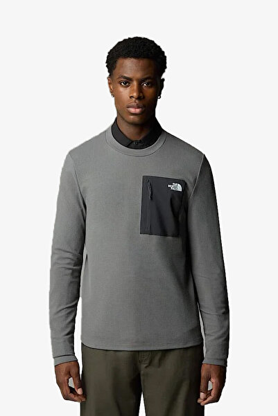 THE NORTH FACE Kecha Crew Men's Gray Sweatshirt Nf0A8Cs9Sou1