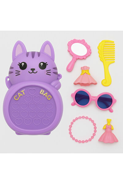 TSUMAB Lovely Cat Bag Beauty & Fashion Playset – Pretend Makeup and Accessories Kit for Girls
