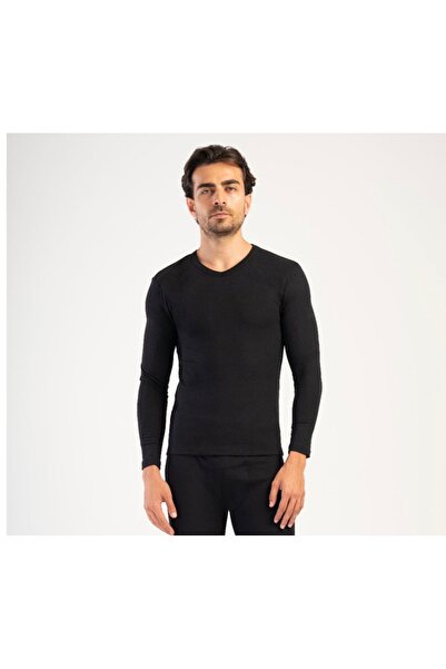 Alissa قميص حراري مريح للرجال بأكمام طويلة