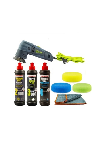 Titan Set masina polish excentric TDA75, polish si etansare Menzerna