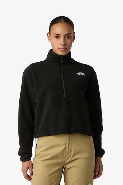 THE NORTH FACE Glacıer Fleece 12 Zıp Short Kadın Siyah Polar NF0A8D2CJK31