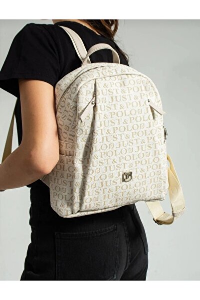 eflanmoda Just Polo Monogram Printed Women's Backpack