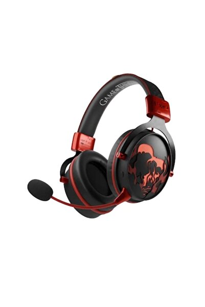 Lexip Ακουστικά Gaming Lexip, ασύρματα, μαύρο και κόκκινο, κόκκινος φωτισμός LED, αυτονομία 28 ωρών