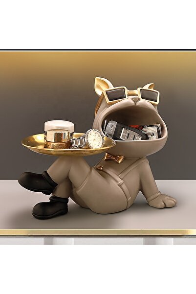 Lumini de Poveste Decoratiune suport (figurina) Dog Butler Gri LDP5001