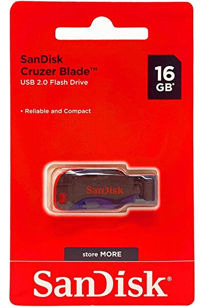 SanDisk محرك أقراص فلاش USB Cruzer Blade سعة 16 جيجابايت