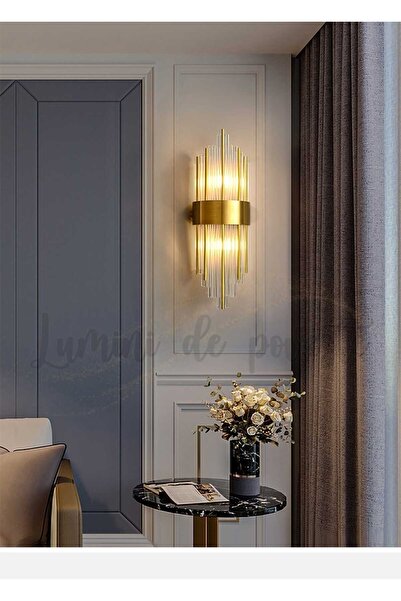 Lumini de Poveste Aplica Perete Cristal Harmony Gold