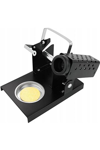 Hatfon Elektronik Havya Sehpası - Havya Standı LTJ217 Metal Lehim Makara ve Kalem Havya Tutuculu 110x160 mm Süngerli