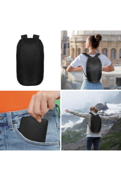 OEM Foldable Backpack Black 10 L