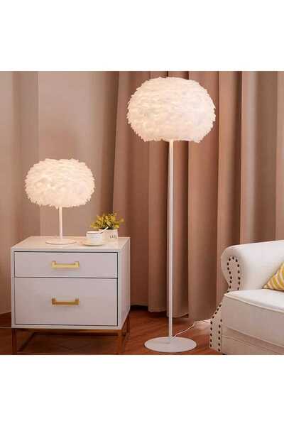 Lumini de Poveste Lampadar Puff Alb