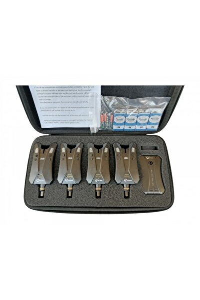 Cool Angel Bazar Pescuit Set 4 avertizori pescuit cu statie 4 culori si geant...