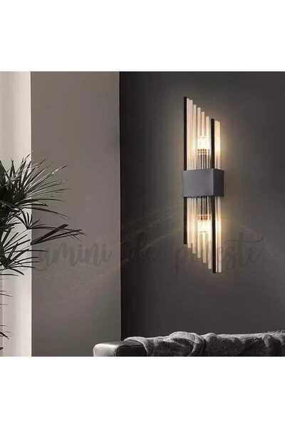 Lumini de Poveste Figuration Black Crystal Wall Light