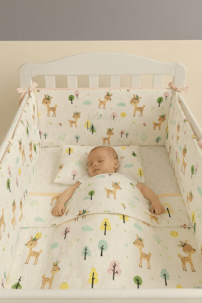 Jaju Baby طقم نوم للأطفال منقوش من سيلان مقاس 90×190، طقم غطاء لحاف للأطفال و...