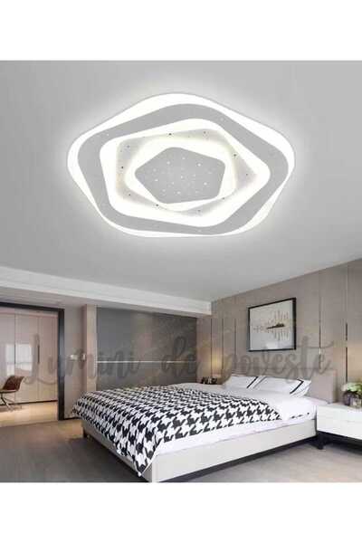 Lumini de Poveste Plafoniera LED 105W Hexagonal Star, Telecomanda