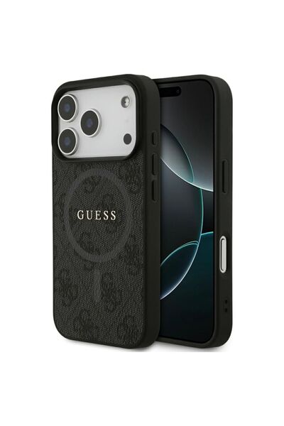 REDz Accessories Husă Guess cu MagSafe pentru iPhone 17 Pro, PU 4G Ring Class...