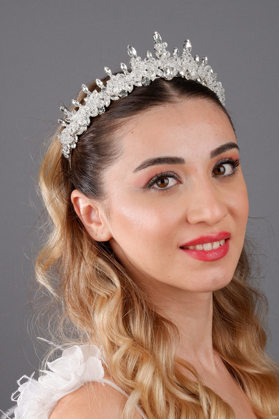 ESPEREST Clara, elegantă, cu pietre de cristal, coroană de mireasă, nuntă, he...