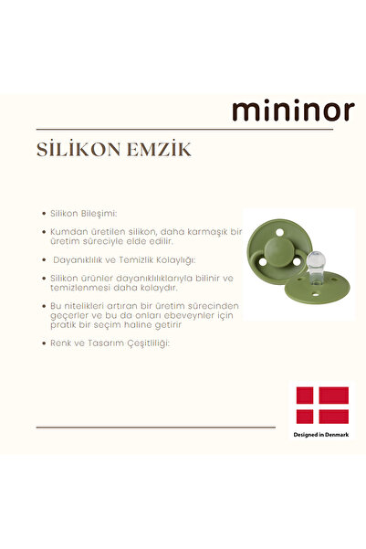 Mininor Silikon Emzik 12+ Ay - Cloudy Morning