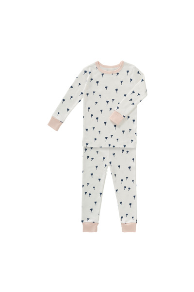 fresk Cotton Pajamas for Girls, Tulip Indigo, 98 cm, 3 years