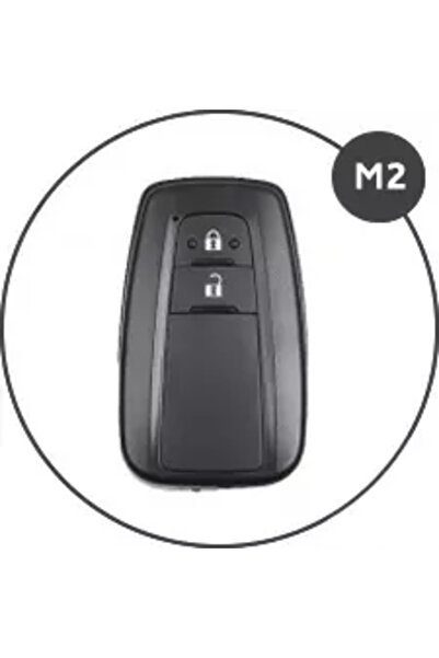 Vtk Husă cheie din piele pentru Toyota Camry CHR Corolla RAV 4 Avalon Land Cruiser Prado Prius 2 butoane