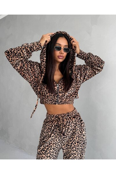 TAYT VEGAS Leopard Velour Double Suit