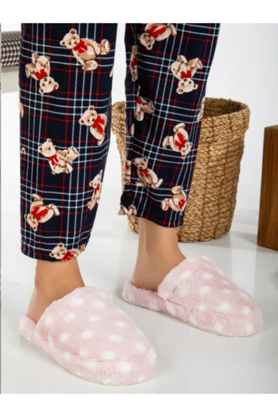 Benittokids Women's House Slippers Plush Slippers Dowry and Bundle Slippers No Sound Thick Sole