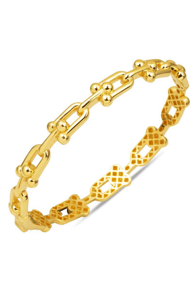 Bilezikci Tiffany 14 Ayar Altın Kelepçe Bilezik