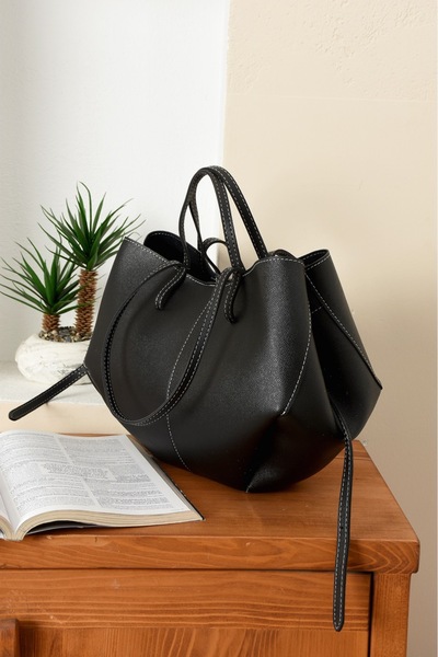 ESTUTE Lüks Cüzdan Hediyeli Büyük Kapasiteli Omuz Çantası