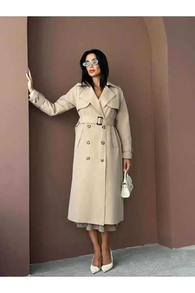 Bettnes PREMİUM KALİTE KUŞAKLI TRENÇKOT