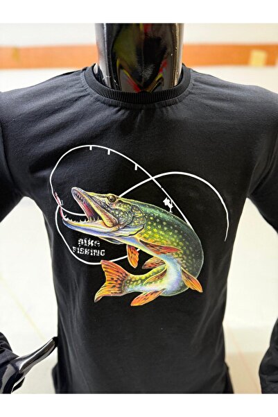 HT Outdoor Το μοντέλο μας είναι μια μπλούζα με φιγούρα ψαριού τουρνά, από 100% βαμβάκι.