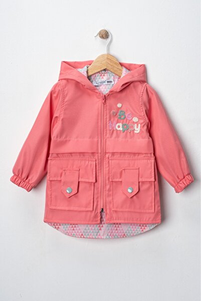 Seramis معطف واق من المطر للأطفال بغطاء للرأس مقاوم للماء – مطرز عليه عبارة “...