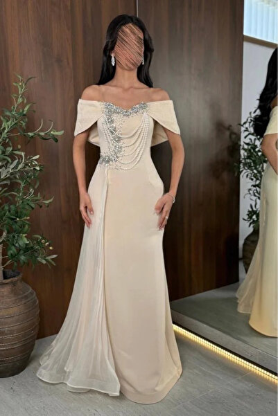 narvenia Off-shoulder pleated dress