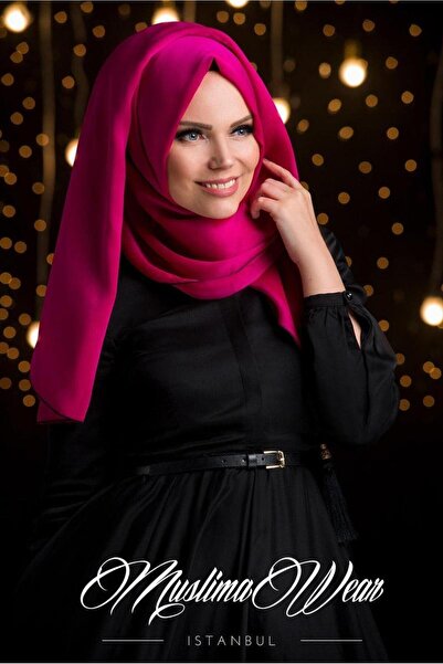 Muslima Wear Fuchsia French Chiffon Fabric Shawl