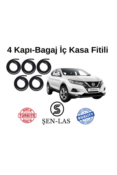 Şen-las Kauçuk Market Nissan Qashqai (2014-2021) Şen-Las 4 Kapı + Bagaj Fitil...
