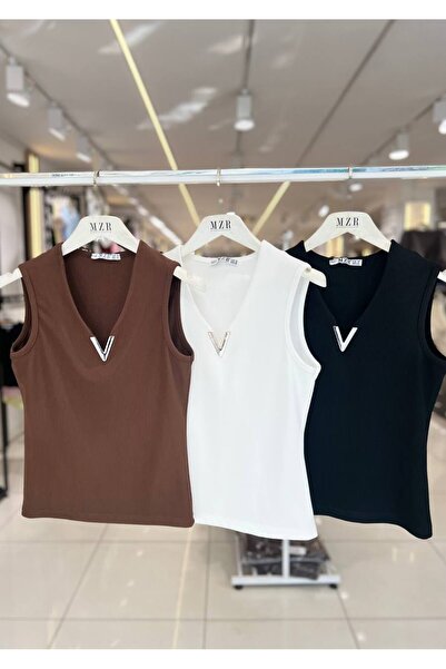 mzr بلوزة عثمانية بمشبك على شكل حرف V