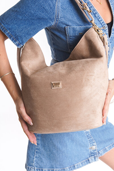 Solo Bag Women's Suede Soft Shoulder Handle Crossbody Bag