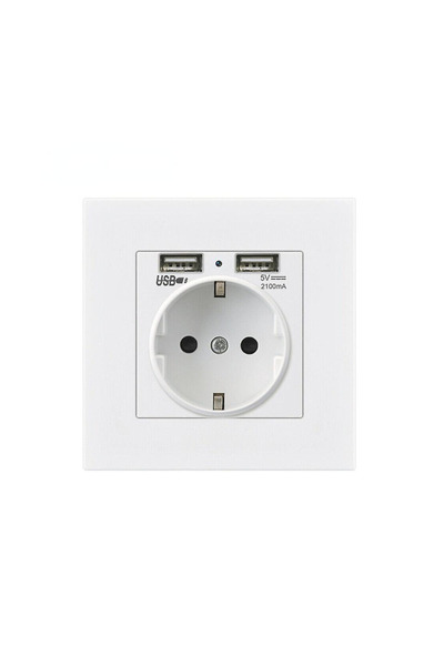 SMT SECURITY Classic 220V Socket with HD Video Camera and Microphone - Wi-Fi - Remote Access - App iOS & Android