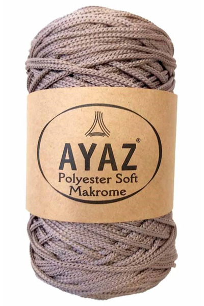 Ayaz Polyester Soft Macrame Cord 1257 Mink