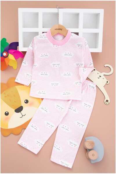BEBENAZ Cotton Cloud Patterned Baby Pajama Set