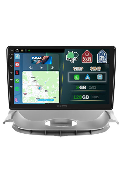 MaxTech Navigatie Peugeot 206 / Citroen C2 2004-2013 dedicata, 8 GB Ram 128 GB Rom OctaCore, Carplay